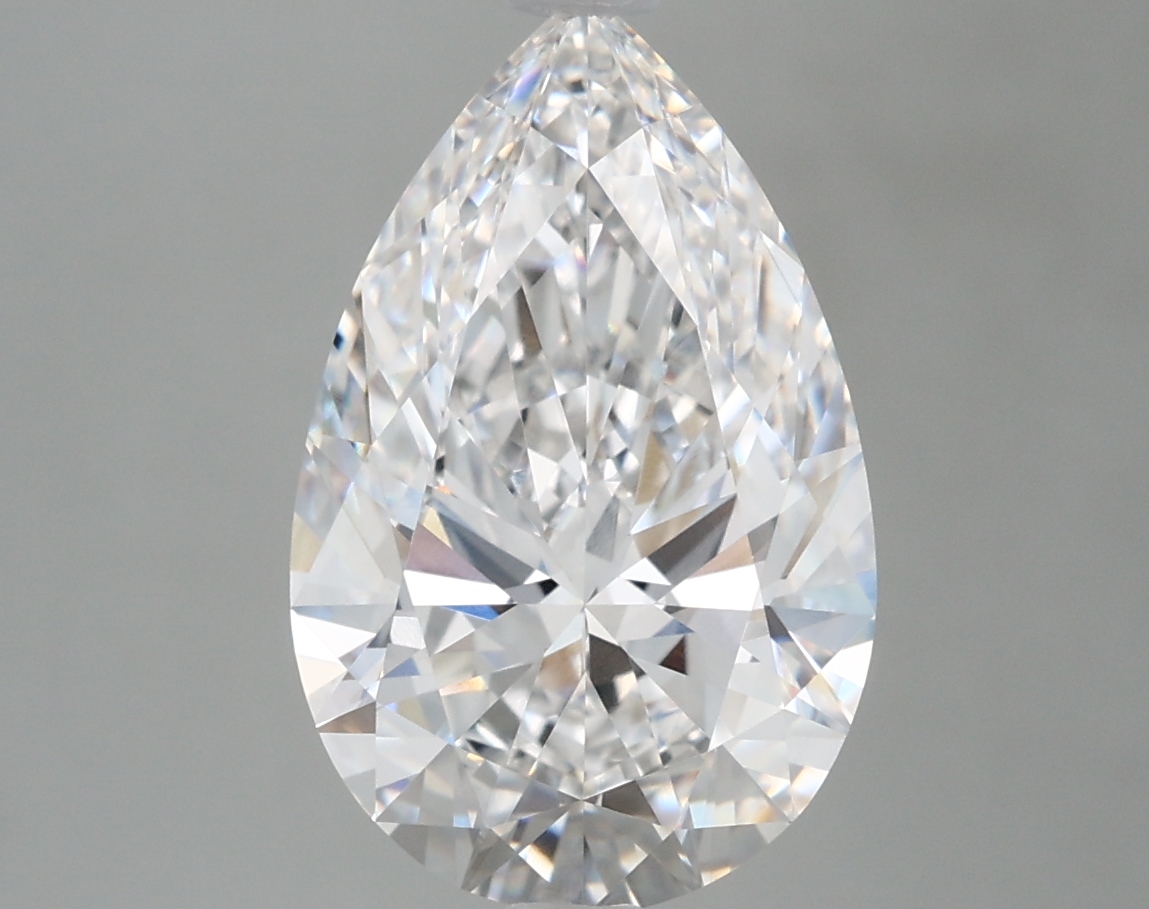 4.01 Carat Pear Cut D VVS1 Diamond - view 1
