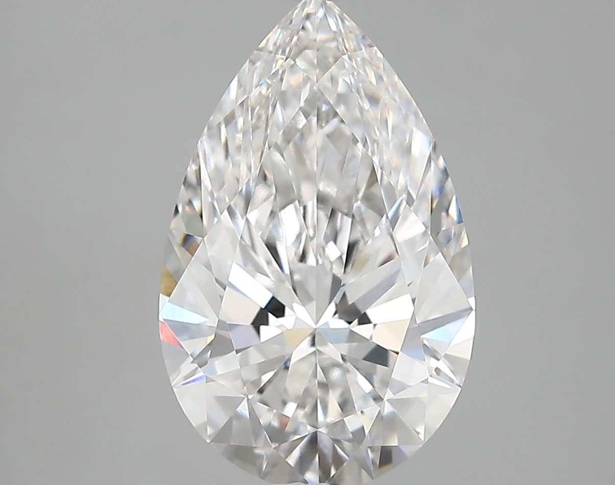 3.80 Carat Pear Cut D VVS1 Diamond - view 1
