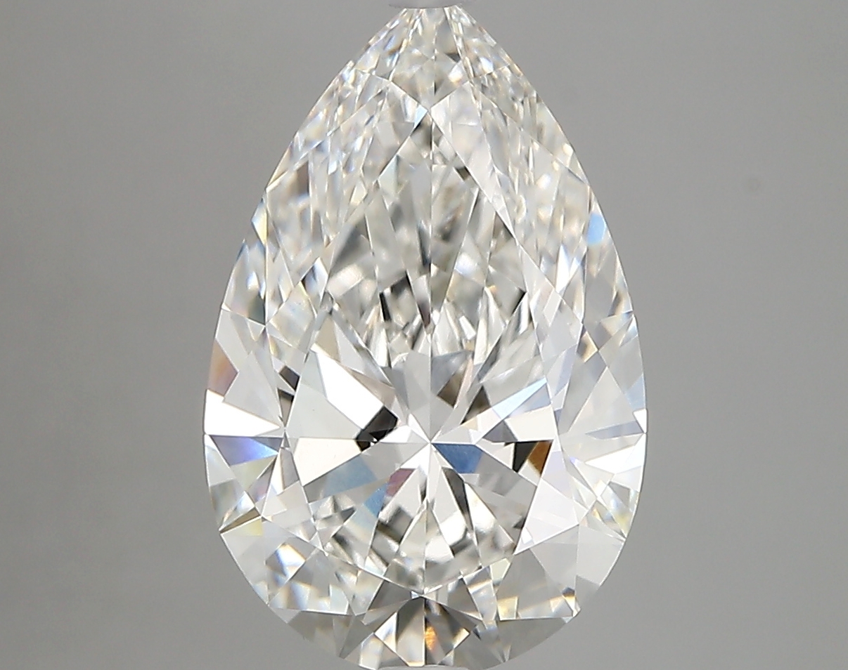 3.80 Carat Pear Cut F VVS1 Diamond - view 1