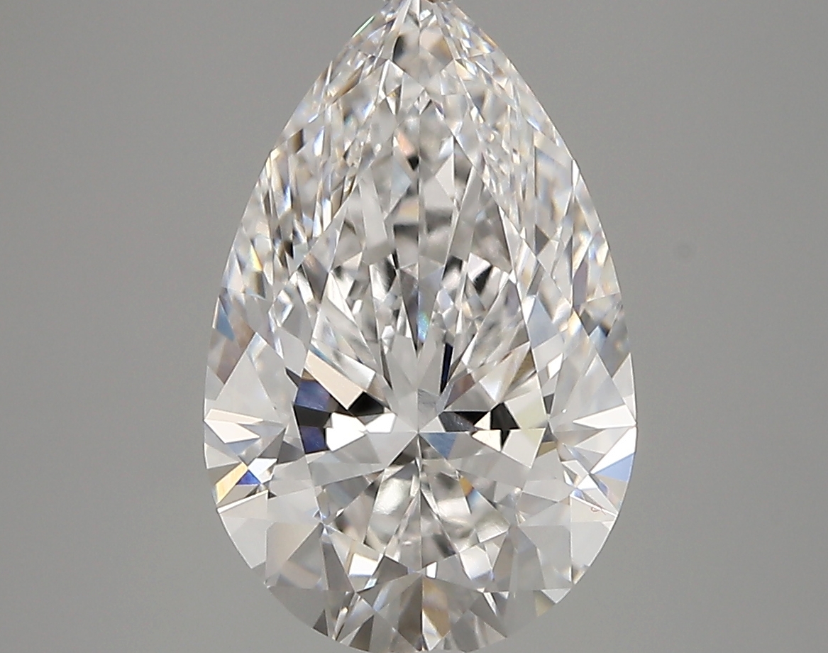 3.78 Carat Pear Cut D VVS1 Diamond - view 1