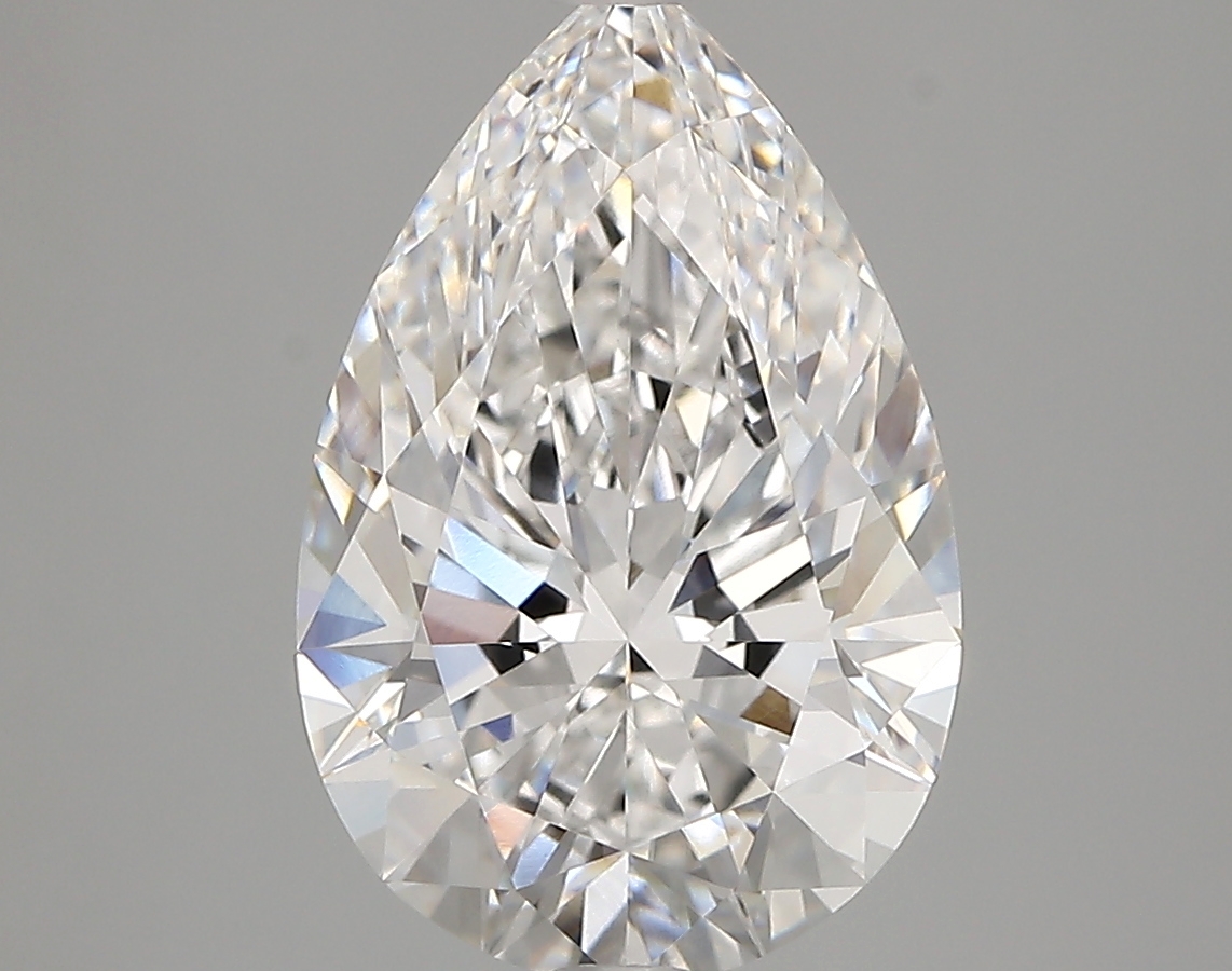 3.77 Carat Pear Cut D VVS1 Diamond - view 1