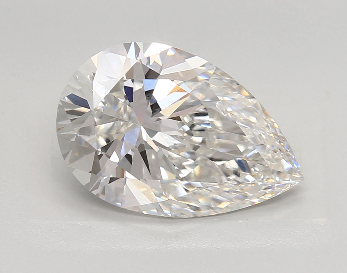 3.77 Carat Pear Cut E VVS1 Diamond - view 1