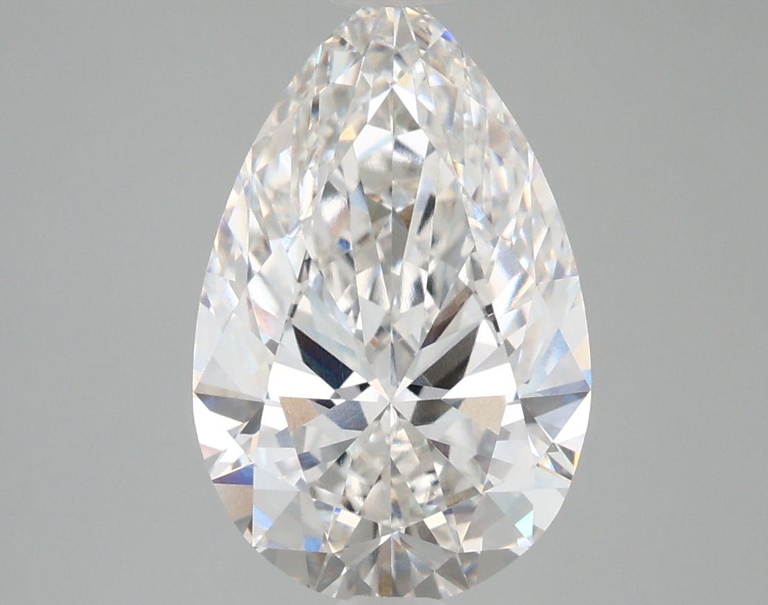 3.77 Carat Pear Cut F VVS1 Diamond - view 1