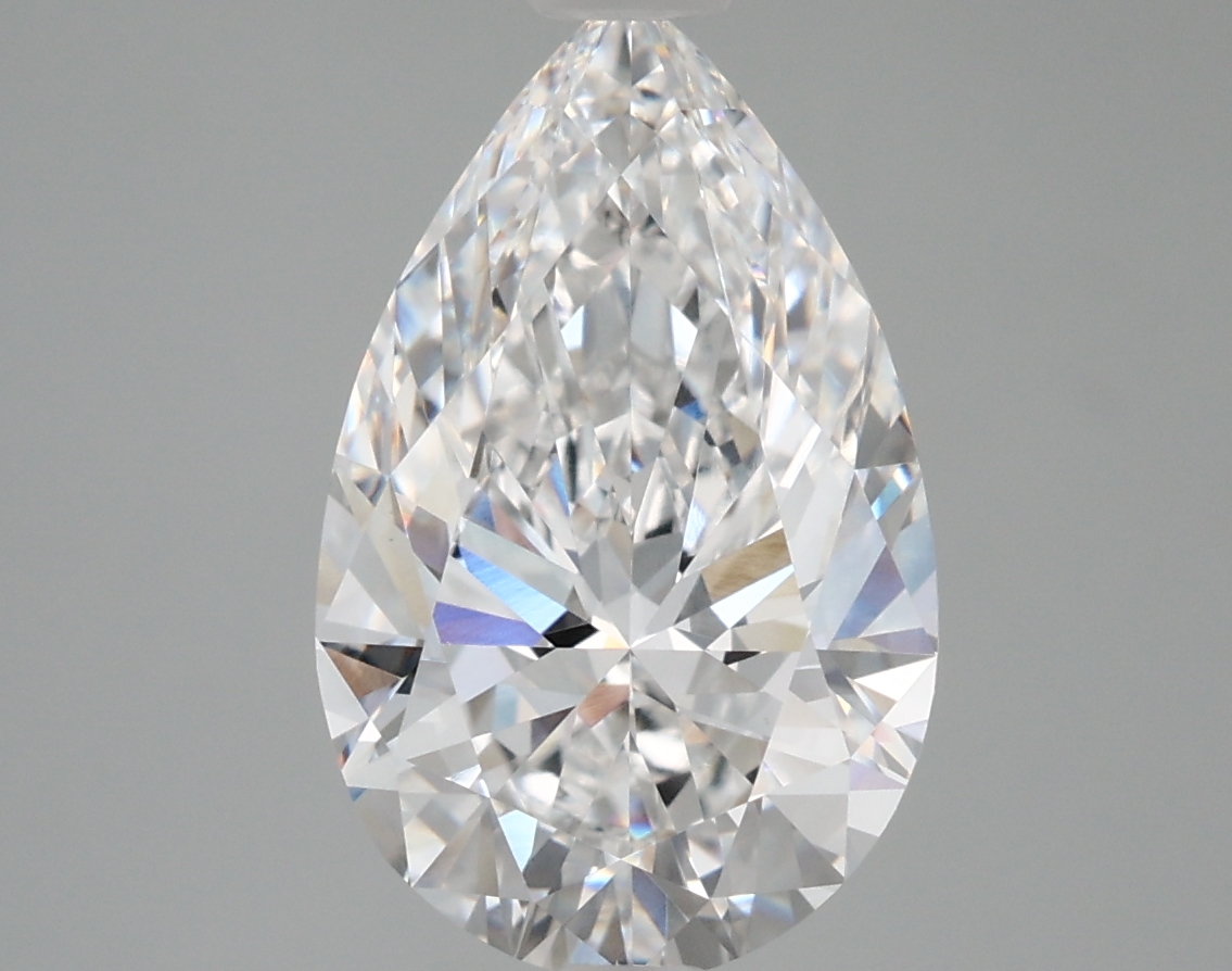 3.77 Carat Pear Cut D VVS1 Diamond - view 1
