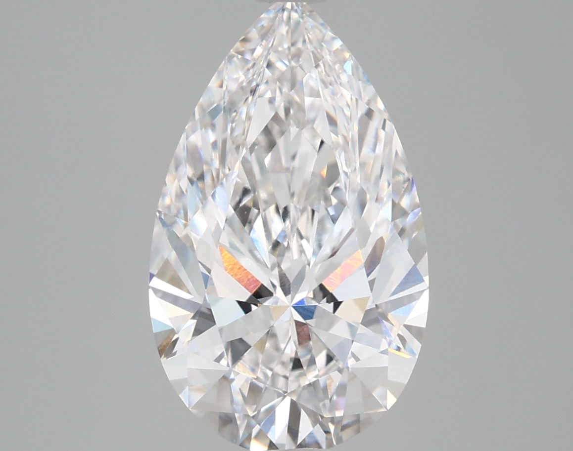 3.74 Carat Pear Cut D VVS1 Diamond - view 1