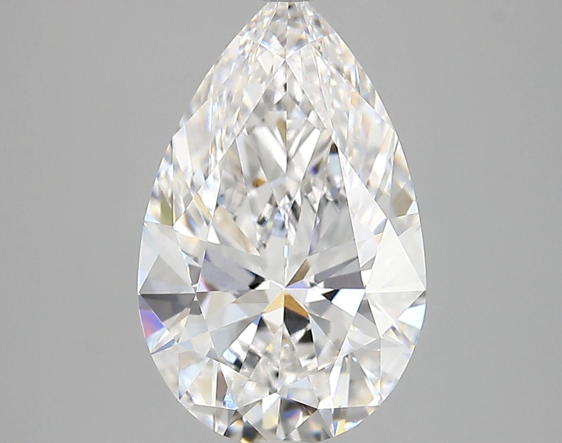 3.69 Carat Pear Cut D VVS1 Diamond - view 1