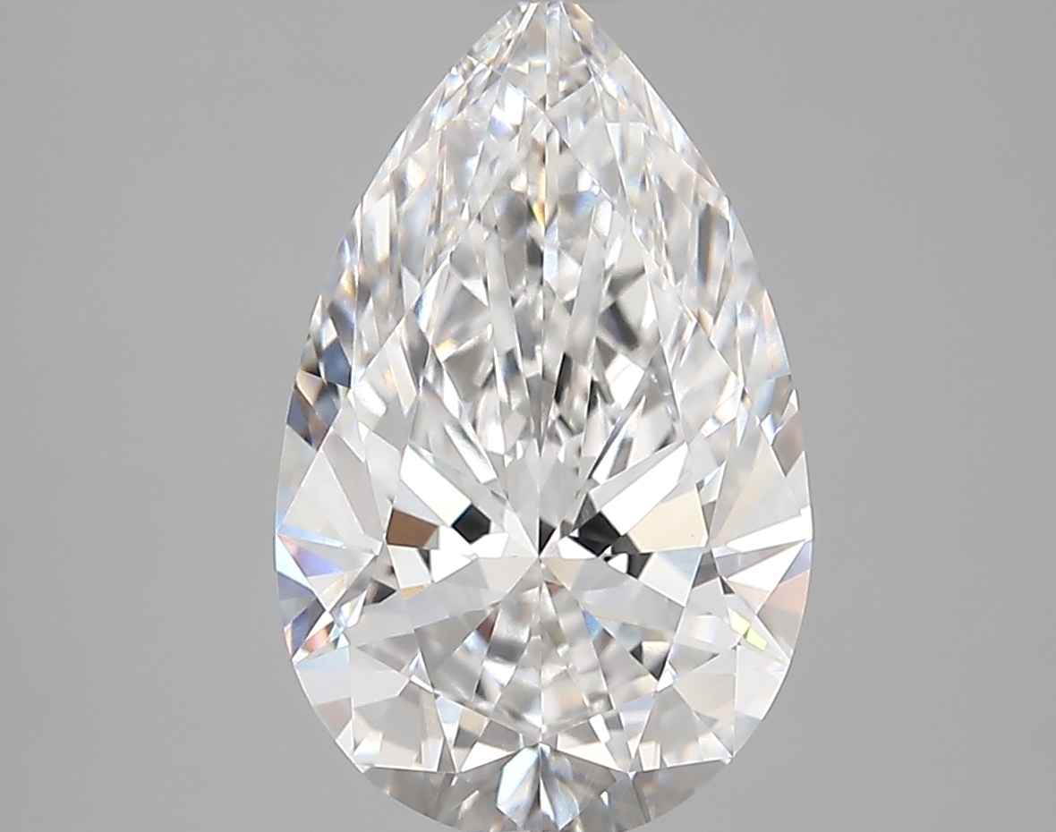 3.65 Carat Pear Cut D VVS1 Diamond - view 1