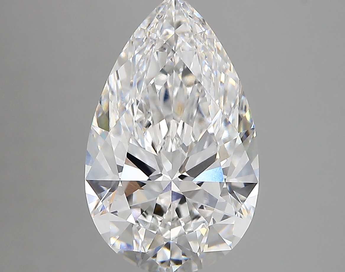 3.38 Carat Pear Cut E VVS1 Diamond - view 1