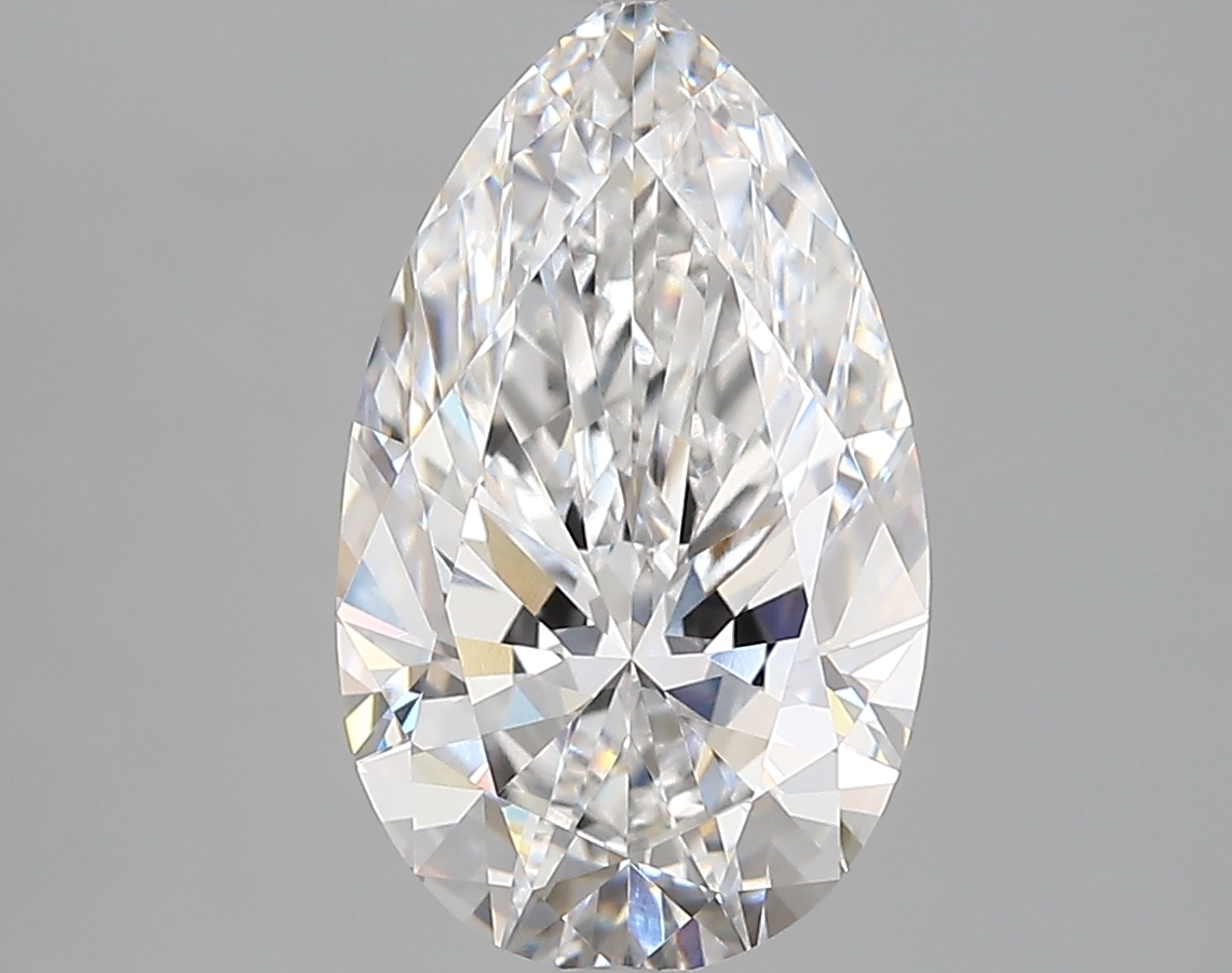 3.16 Carat Pear Cut D VVS1 Diamond - view 1