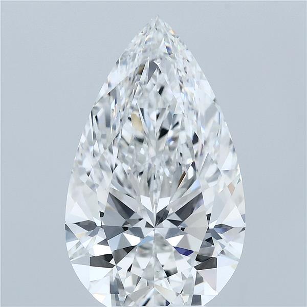 5.48 Carat Pear Cut F VVS2 Diamond - view 1