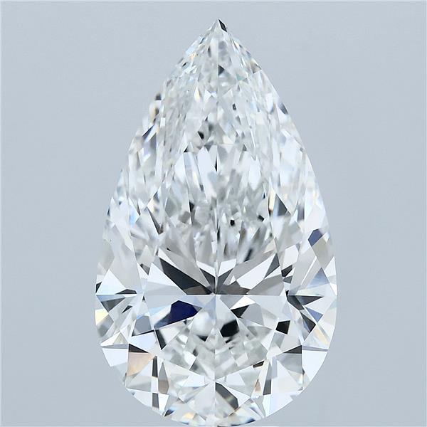 7.02 Carat Pear Cut F VVS2 Diamond - view 1