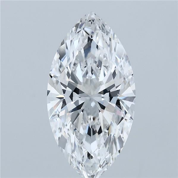 3.06 Carat Marquise Cut D VVS2 Diamond - view 1