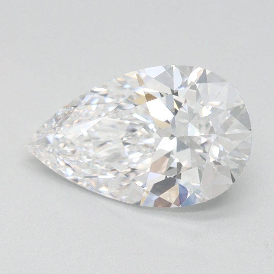 1.1 carat f VVS2 EX Cut IGI pear diamond