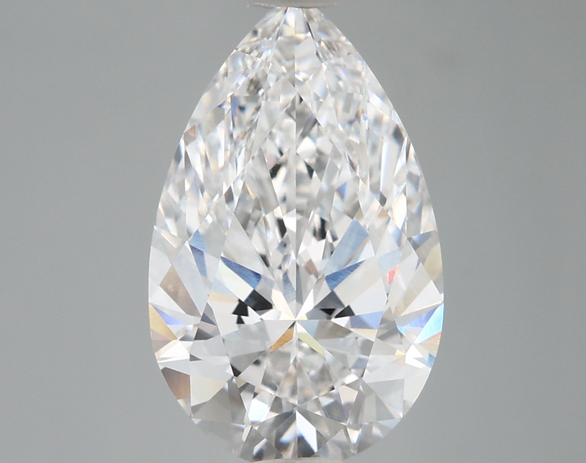 3.78 Carat Pear Cut D VVS2 Diamond - view 1