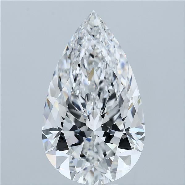 10.06 Carat Pear Cut E VVS2 Diamond - view 1