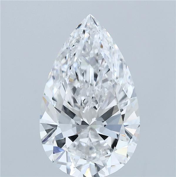 3.50 Carat Pear Cut E VVS2 Diamond - view 1