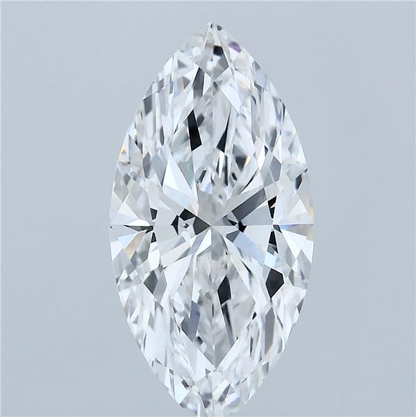 3.08 Carat Marquise Cut D VVS2 Diamond - view 1
