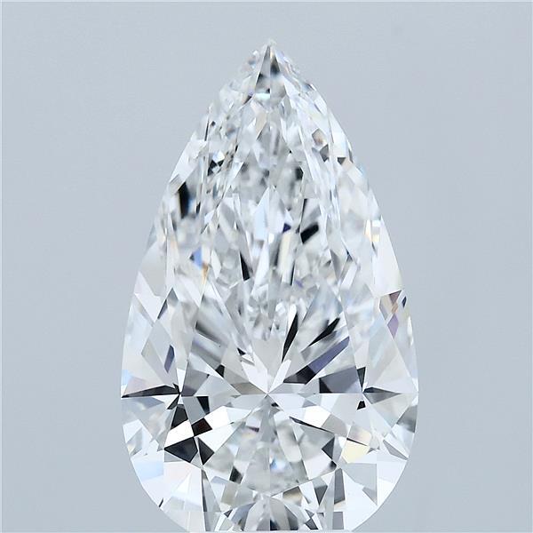 5.56 Carat Pear Cut E VVS2 Diamond - view 1