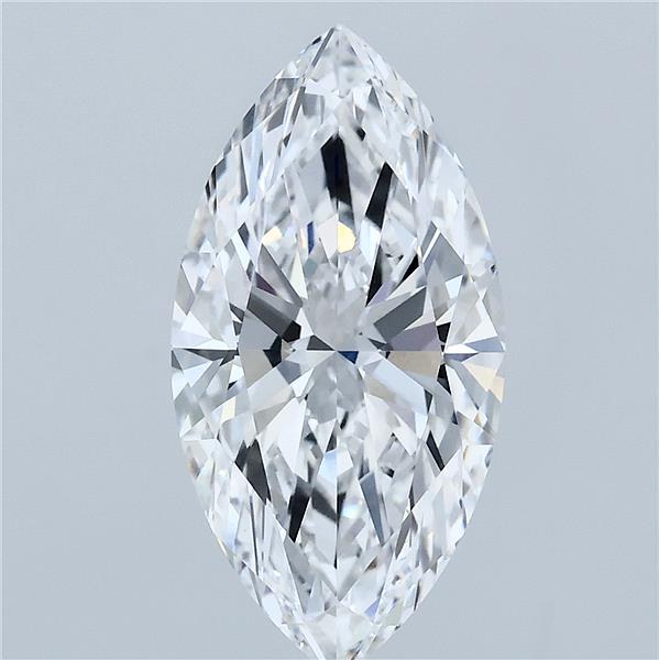 3.33 Carat Marquise Cut D VVS2 Diamond - view 1