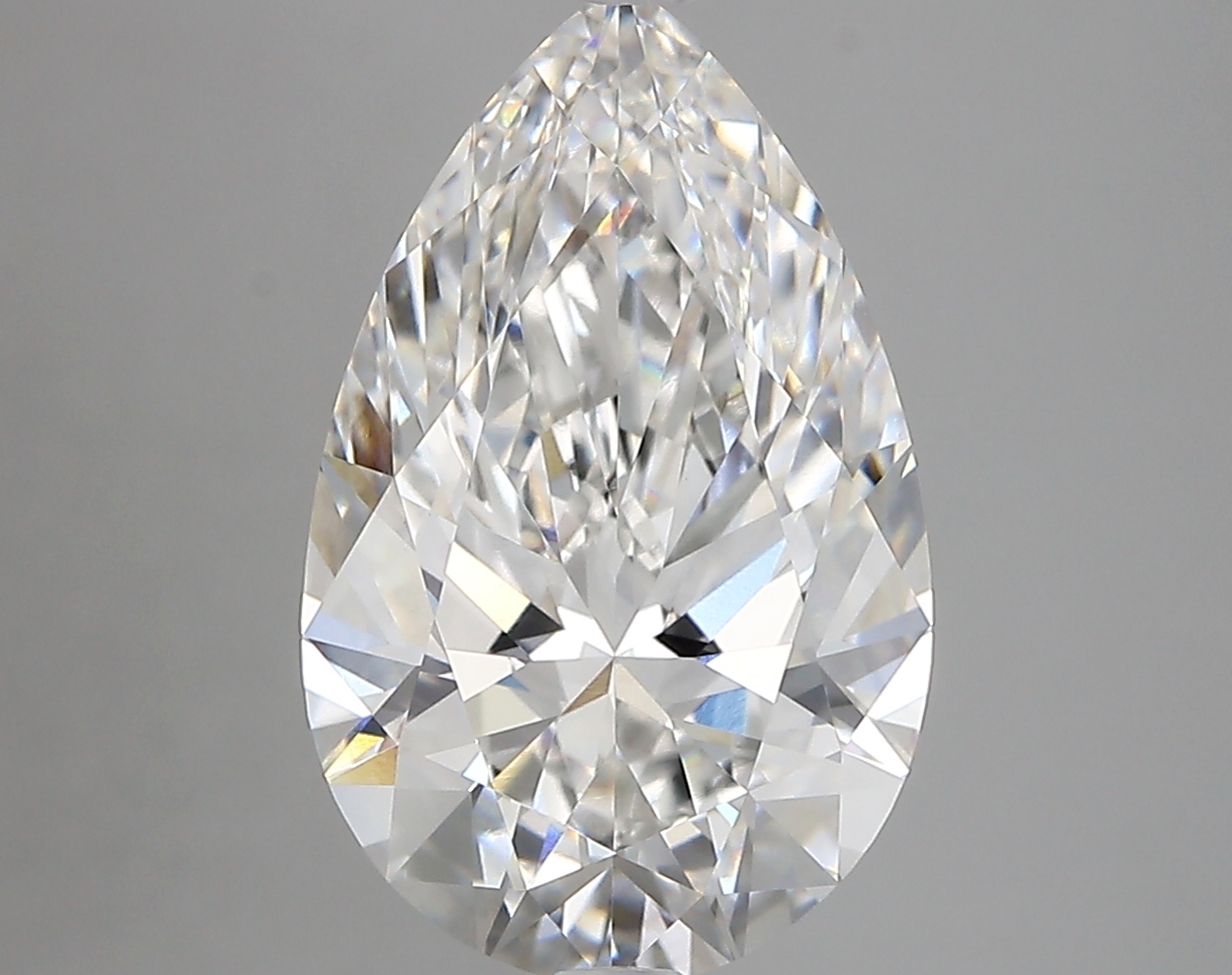 4.18 Carat Pear Cut F VVS1 Diamond - view 1