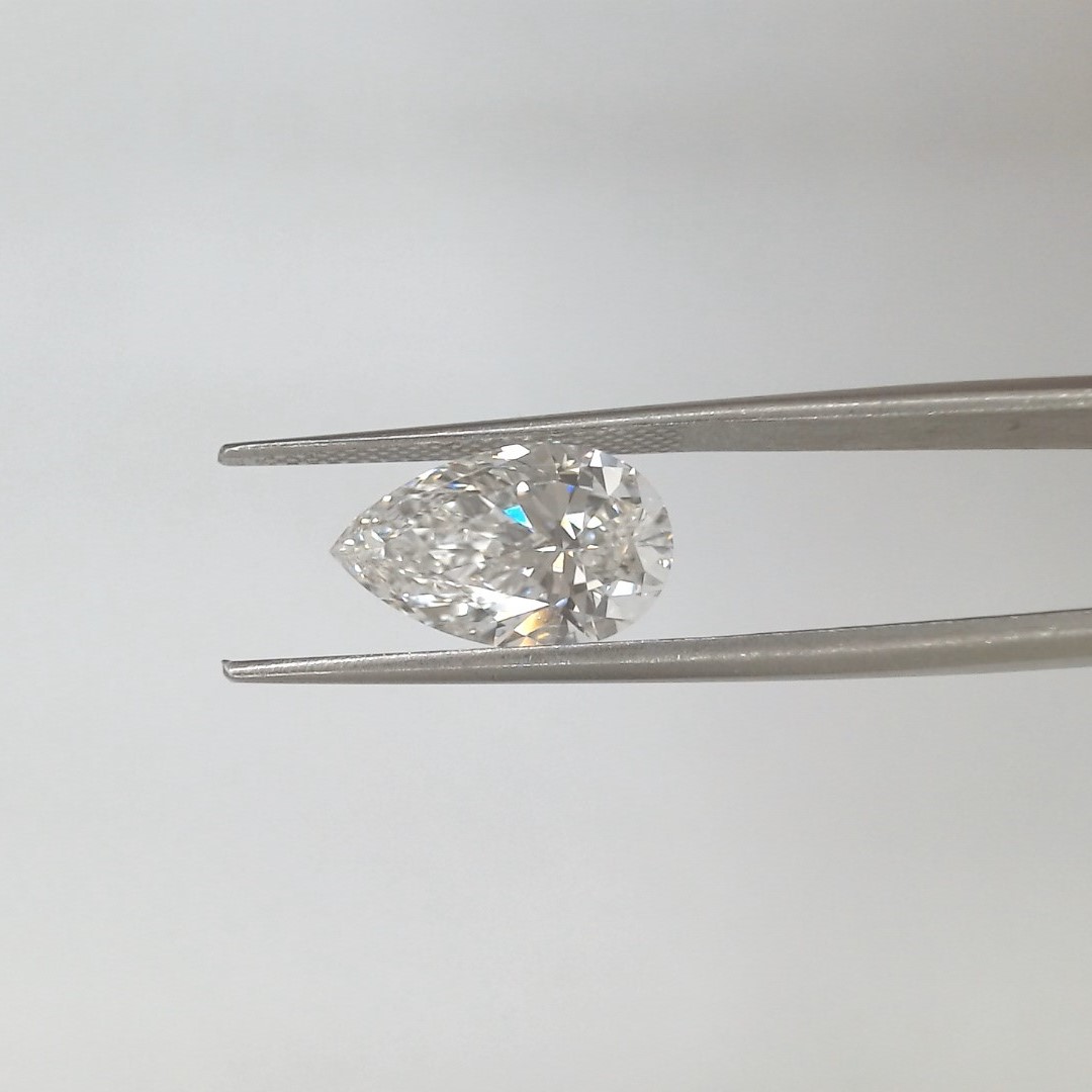 3.29 Carat Pear Cut F VVS1 Diamond - view 1