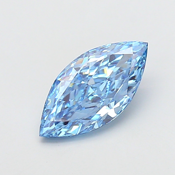 2.43ct Marquise Lab-Grown Diamond · Fancy Vivid Blue/VS1
