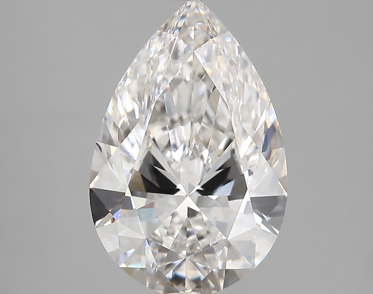 4.03 Carat Pear Cut E VVS1 Diamond - view 1