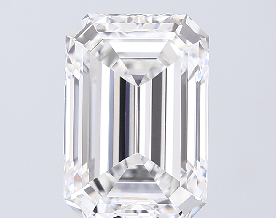 6.09 ct. emerald Lab Grown Diamond front image