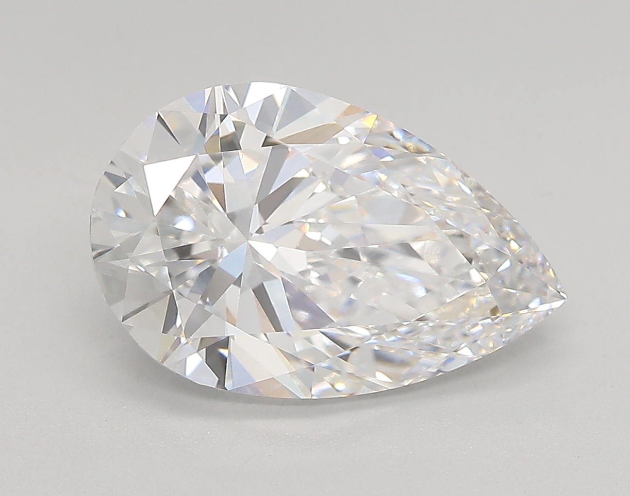 4.00 Carat Pear Cut E VVS1 Diamond - view 1