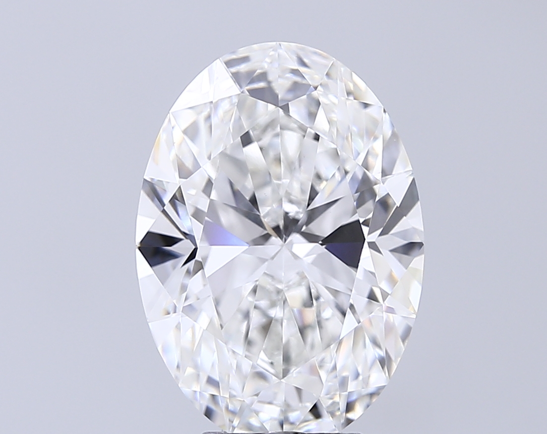 6.02 ct. oval Lab Grown Diamond front image