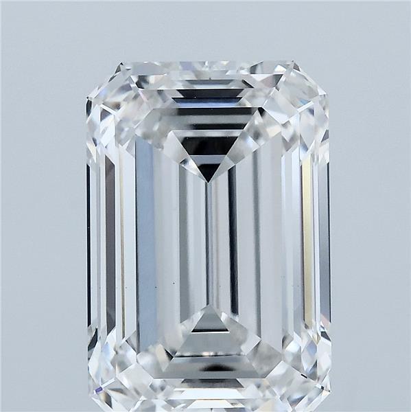 5.22 Carat Emerald Cut F VVS2 Diamond - view 1