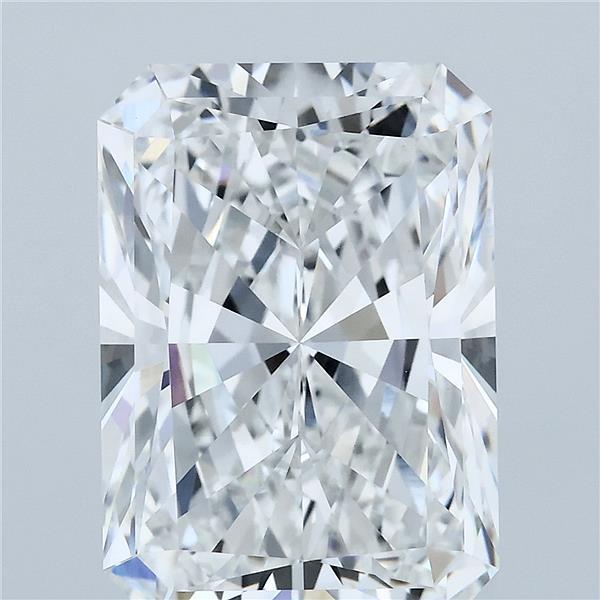 7.36 Carat Radiant Cut F VVS2 Diamond - view 1
