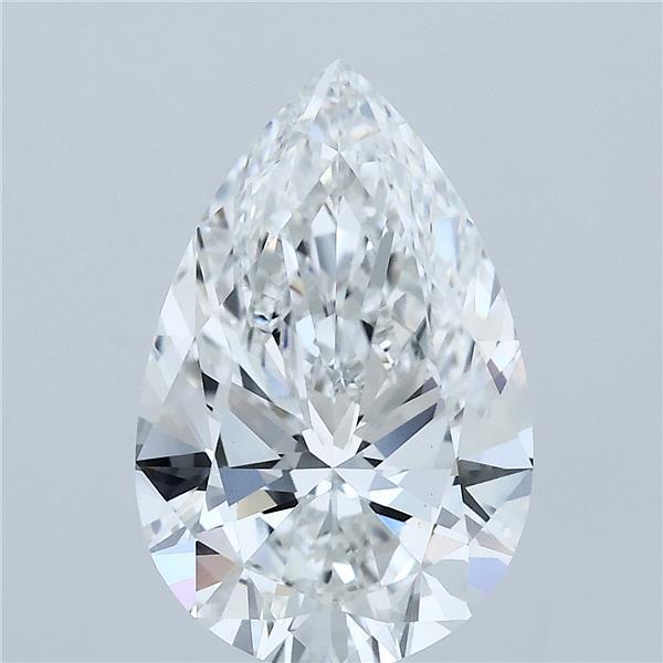 3.71 Carat Pear Cut F VVS2 Diamond - view 1