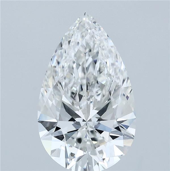 3.79 Carat Pear Cut E VVS2 Diamond - view 1