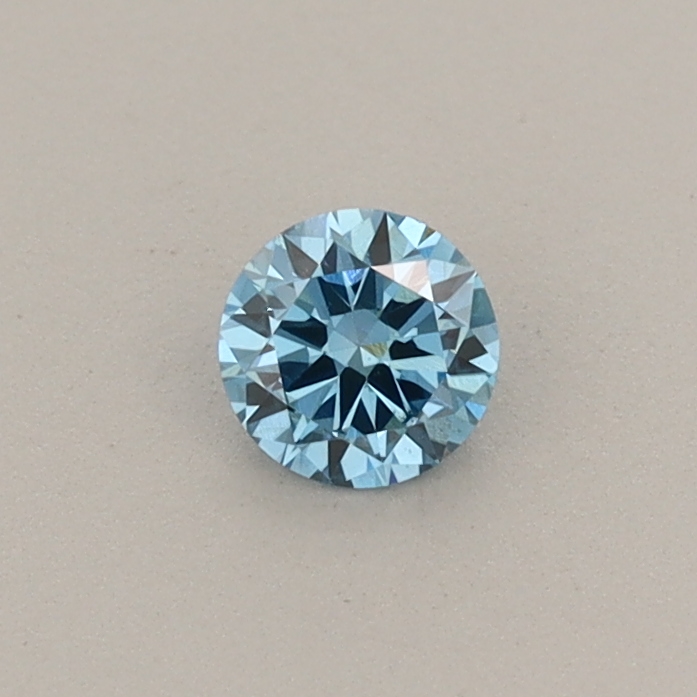 0.21ct Round Lab-Grown Diamond · Fancy Vivid Blue/VS2