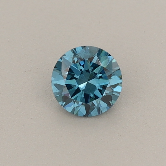 0.26ct Round Lab-Grown Diamond · Fancy Vivid Blue/SI1