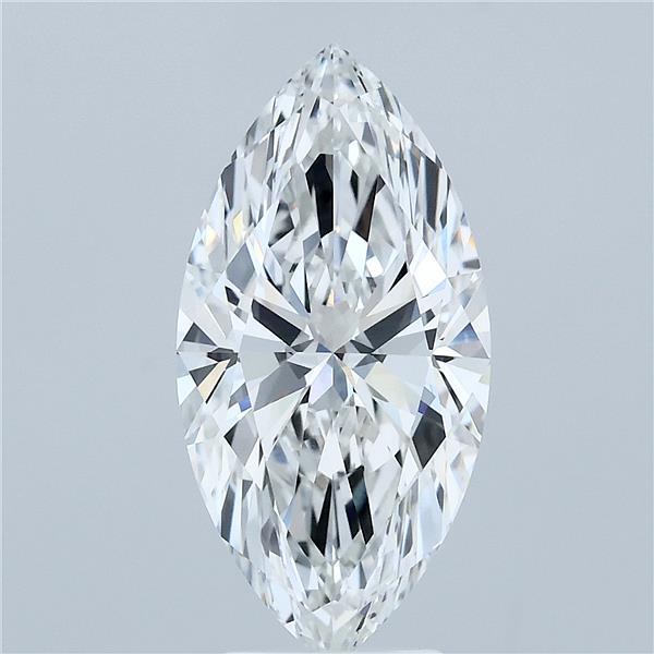 3.45 Carat Marquise Cut F VVS2 Diamond - view 1