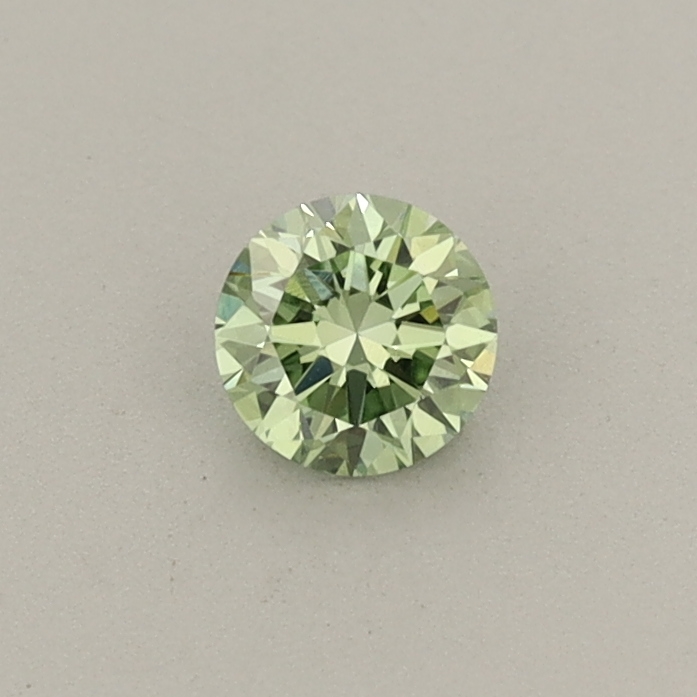 0.23ct Round Lab-Grown Diamond · Fancy Vivid Green/VS1