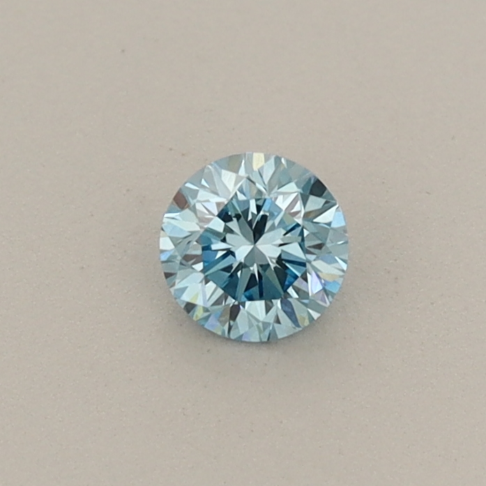 0.22ct Round Lab-Grown Diamond · Fancy Vivid Blue/VS2