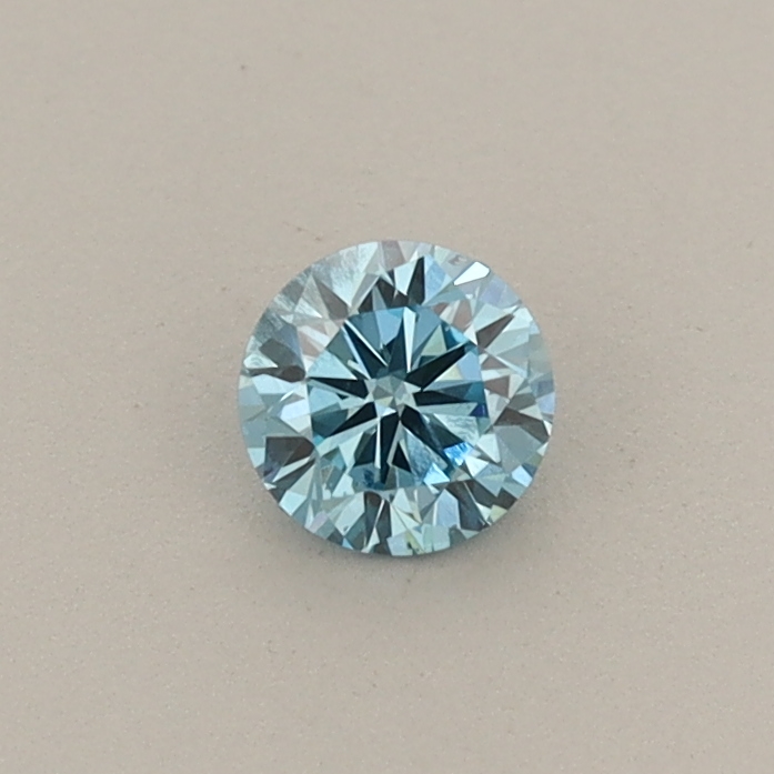 0.24ct Round Lab-Grown Diamond · Fancy Vivid Blue/SI1