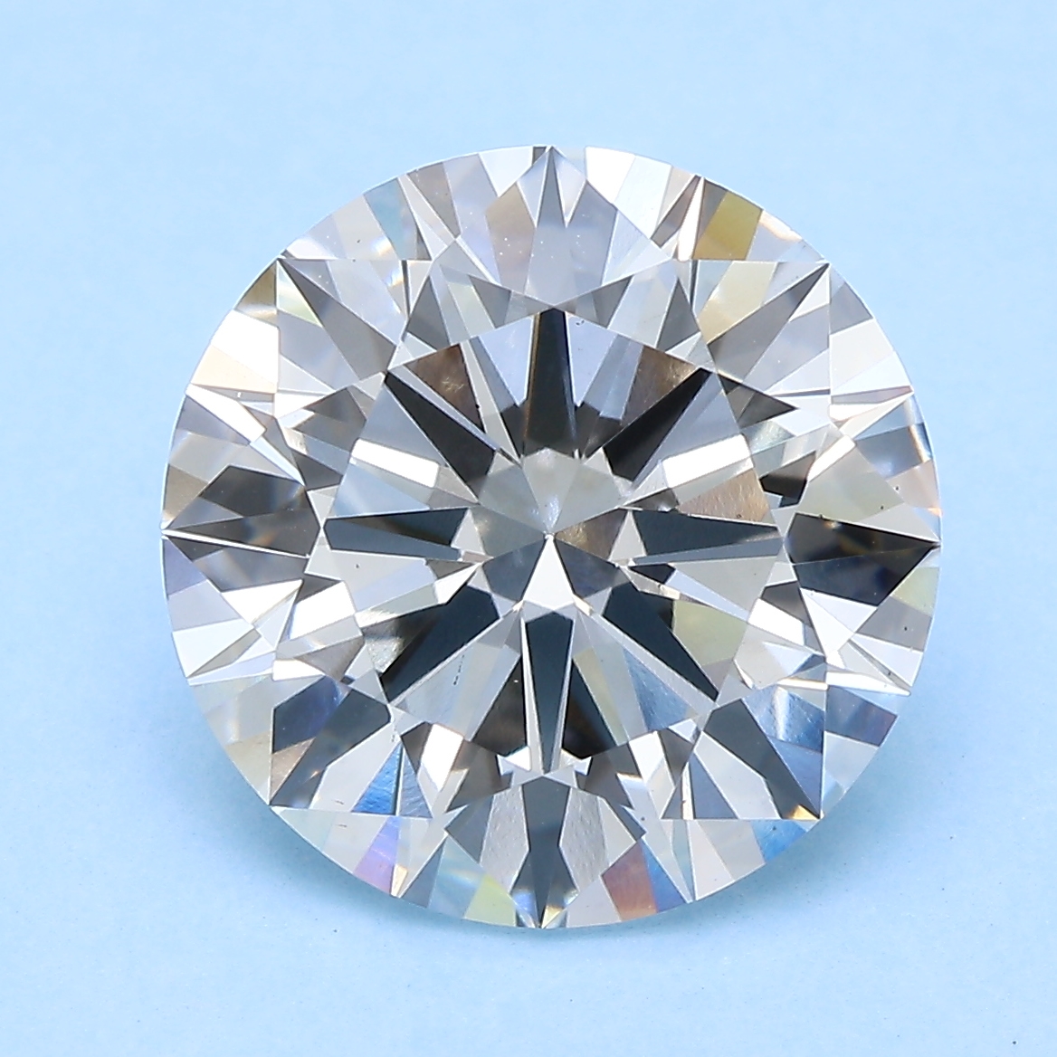 6.18 Carat Round Cut Lab Diamond