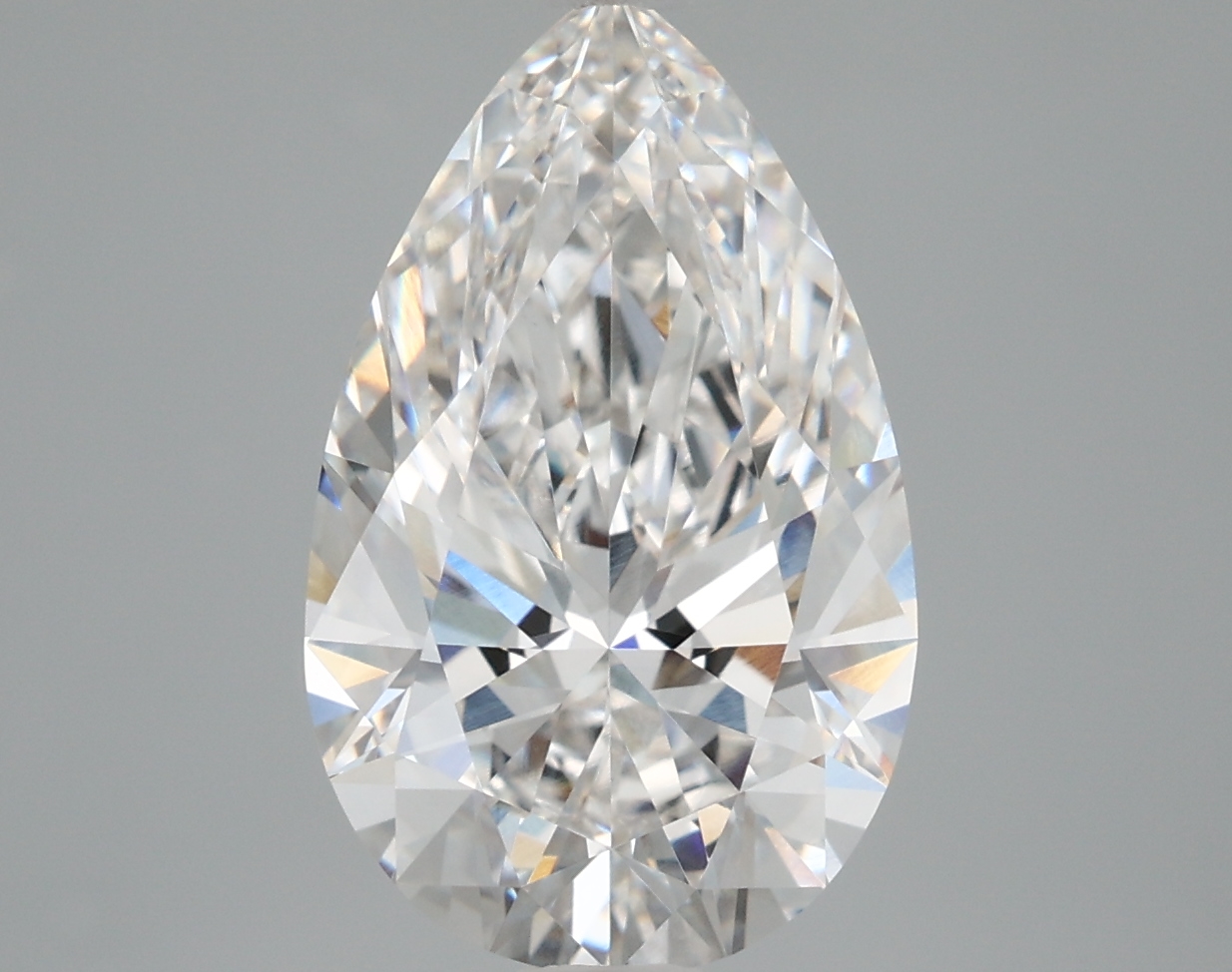 3.45 Carat Pear Cut F FL Diamond - view 1