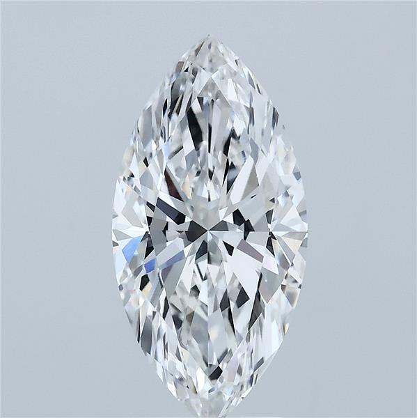 3.02 Carat Marquise Cut E VVS2 Diamond - view 1