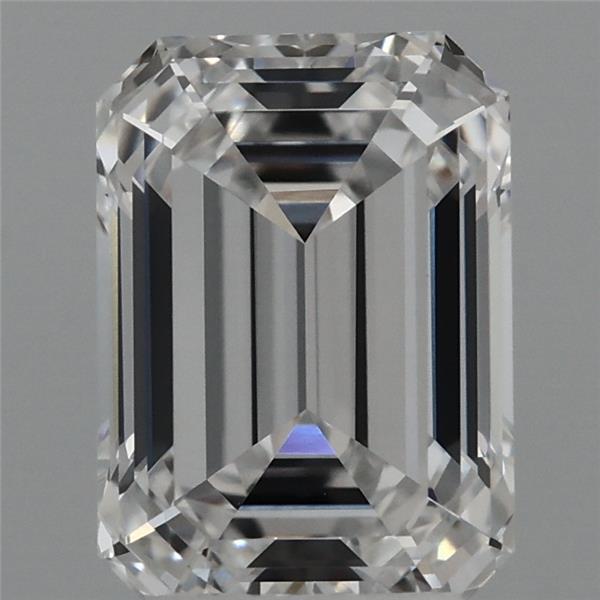 3.09 Carat Emerald Cut E VVS1 Diamond - view 1