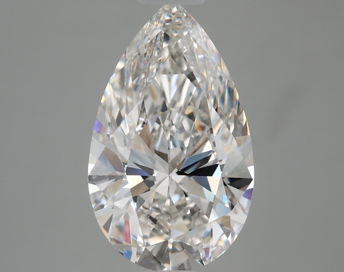 4.06 Carat Pear Cut F VVS2 Diamond - view 1