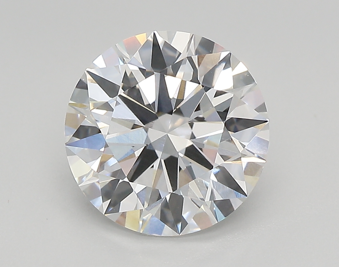 3.01 Carat Round Cut E VVS2 Diamond - view 1