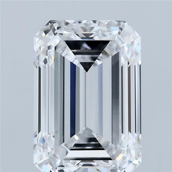 3.28 Carat Emerald Cut D VVS2 Diamond - view 1