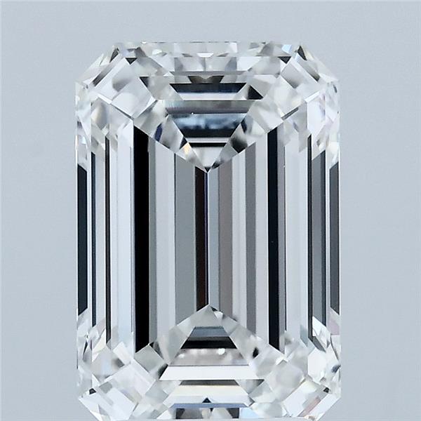 3.09 Carat Emerald Cut E VVS2 Diamond - view 1