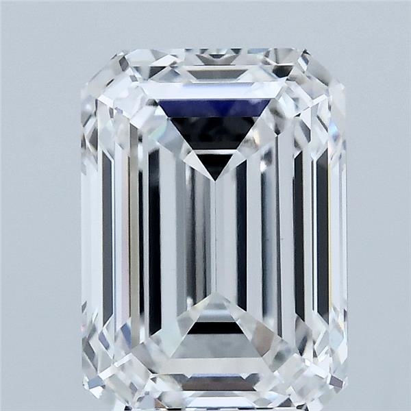 3.09 Carat Emerald Cut D VVS2 Diamond - view 1