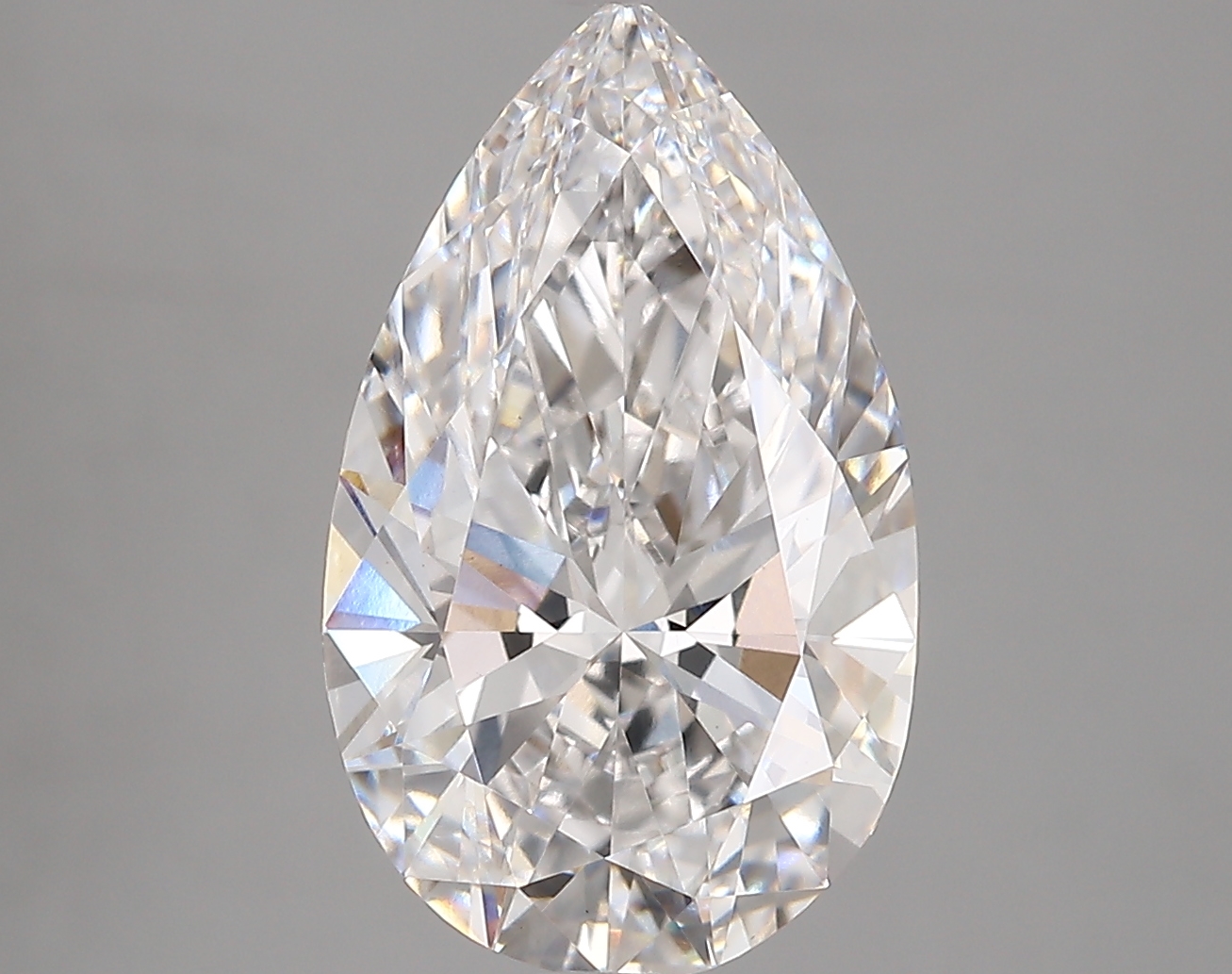4.42 Carat Pear Cut D VVS2 Diamond - view 1